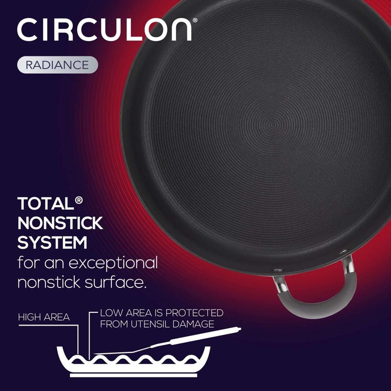 Circulon 83905 Radiance [hard anodized] Nonstick Frying pan set / Skillet Set - 8.5 Inch and 10 Inch, Gray - Image 5